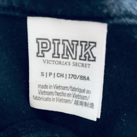 pink Victoria secret cropped pullover sweater black size S - Picture 5 of 6
